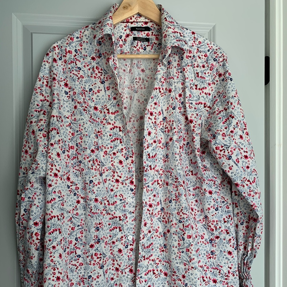 Men’s RW&Co floral dress shirt